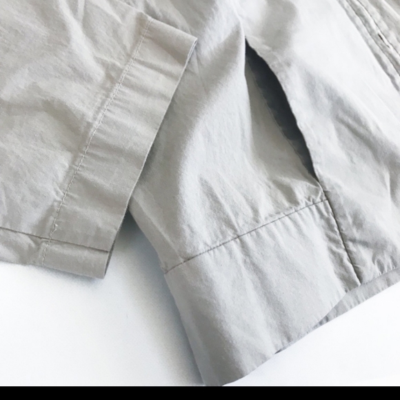 PL Eileen Fisher Taupe Cotton Bomber Jacket - Picture 5 of 8